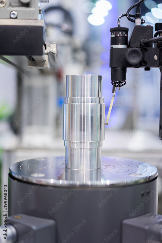 Inspection roughness cylinder parts by contour measuring machine Stock