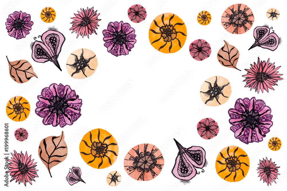 Hand-painted Colorful Pattern Hand-painted Colorful Pattern