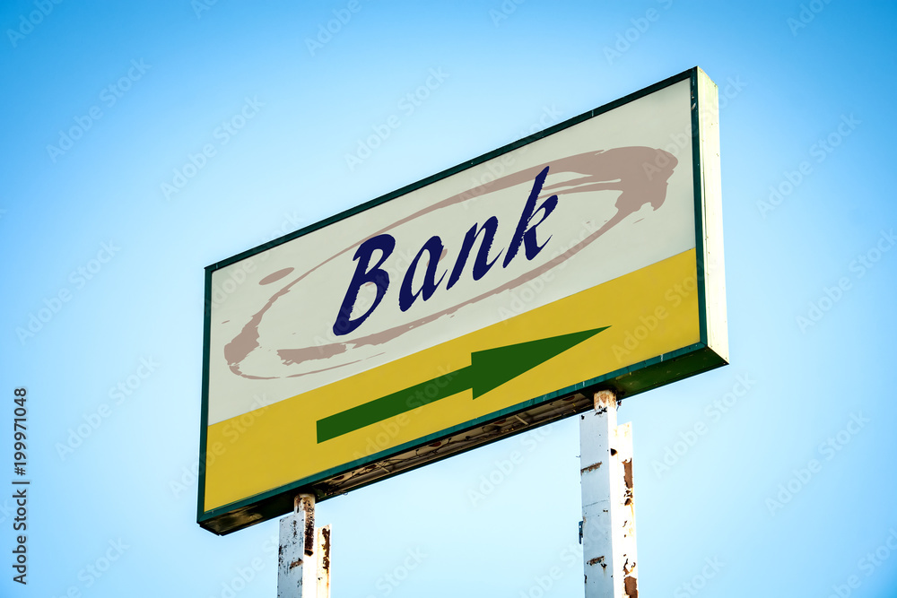 Schild 301 - Bank