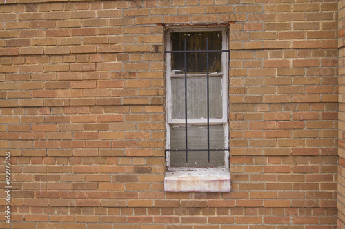 Brick Building Window Bars