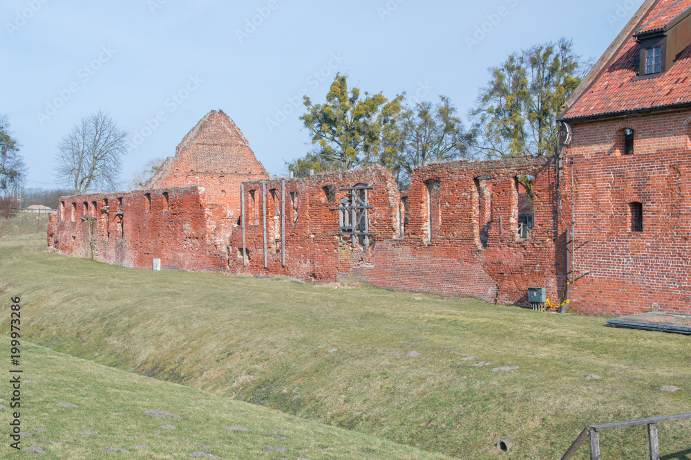 King's Camp west side in castle of the Teutonic Order in Malbork, Poland.