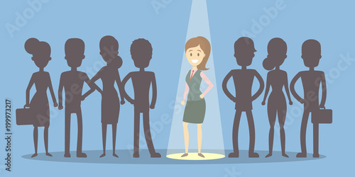 Boss choose employee.
