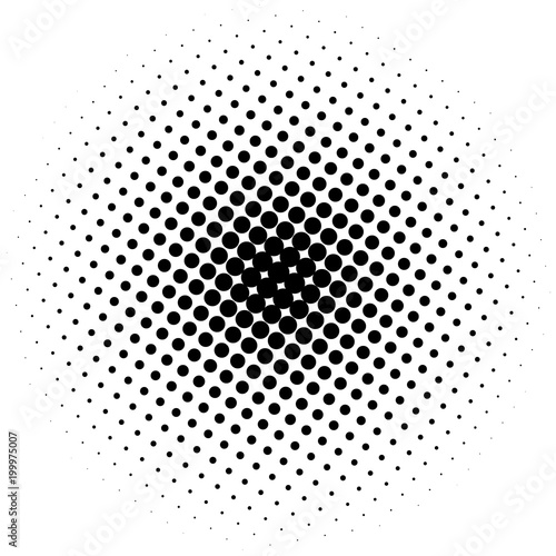 Halftone element. Abstract geometric graphic with half-tone pattern