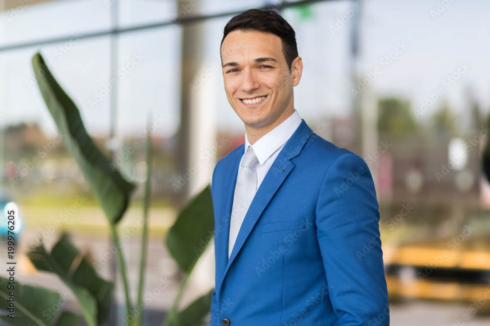 custom made wallpaper toronto digitalYoung businessman smiling