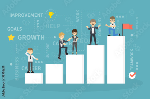 Teamwork growth graph.