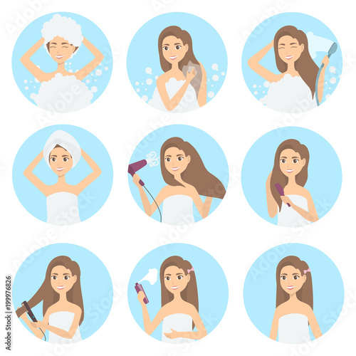 Hair care set.