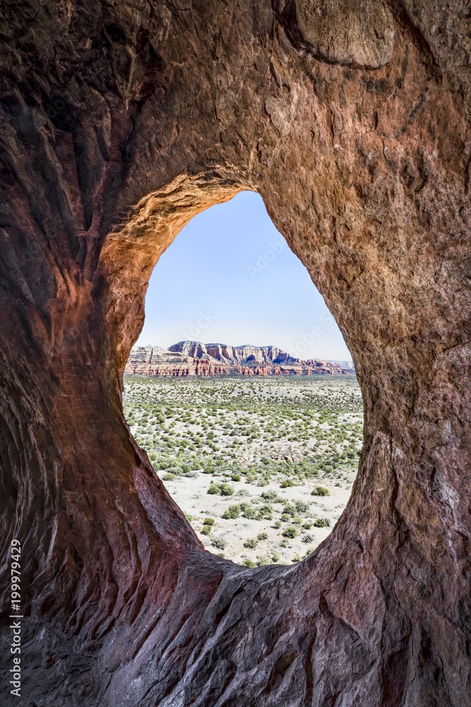 Room with a View - Robbers Roost or Shamans Cave near Sedona, Arizona