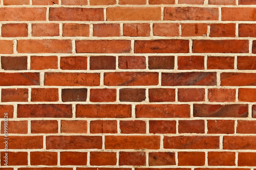 Red brick wall, blocks in a line background