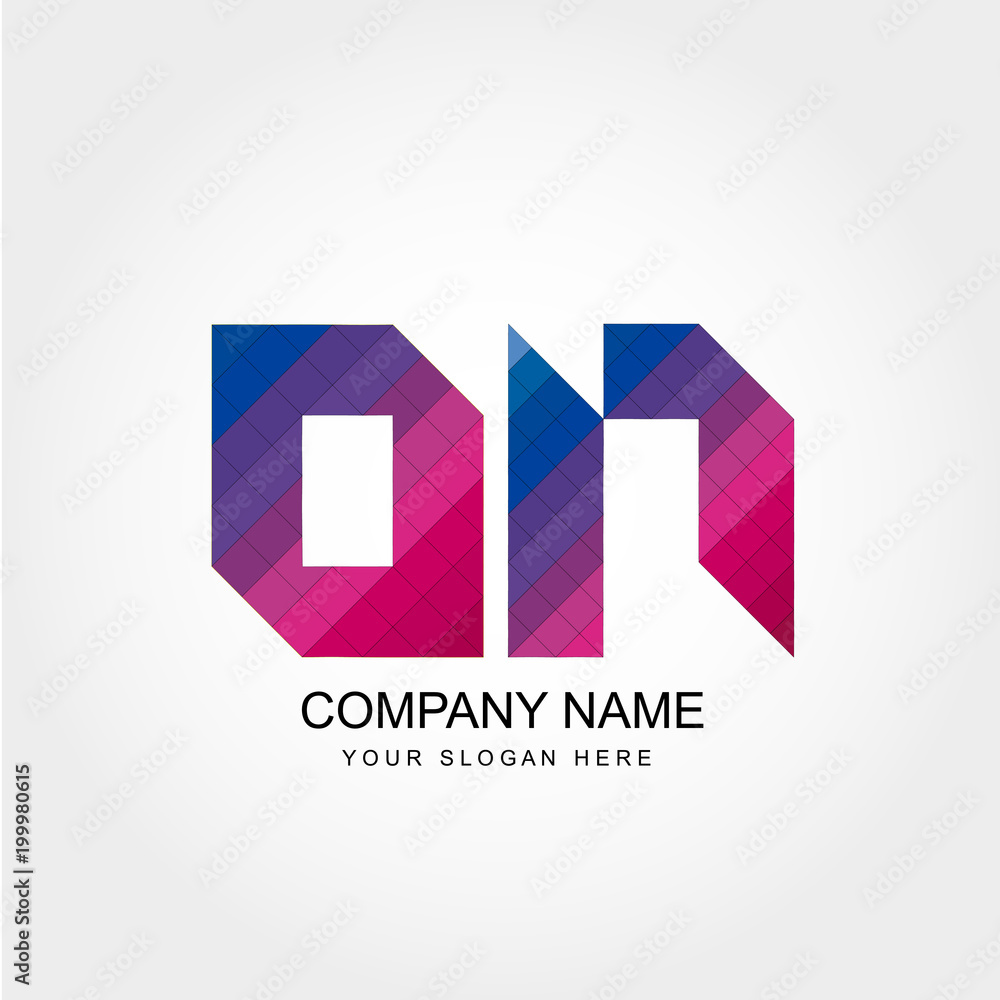 ON Letter Logo Design ON Letter Logo Design