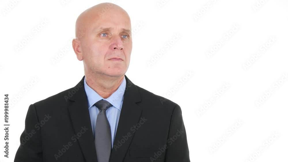 Serious Image of a Financial Company Businessman Waiting a Interview Serious Image of a Financial Company Businessman Waiting a Interview