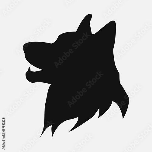 Vector illustration of dog logo