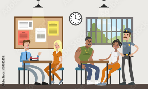 Female prison interior.