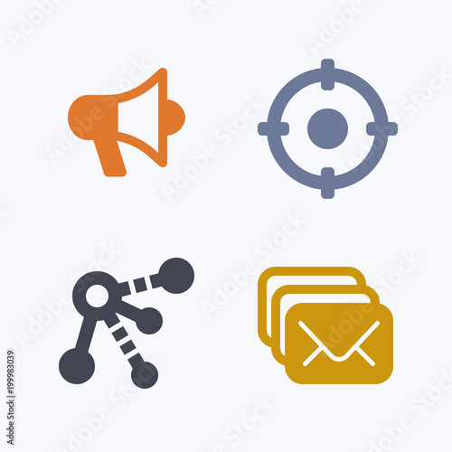 Marketing Techniques - Glyph Icons. A set of professional, pixel-perfect icons.