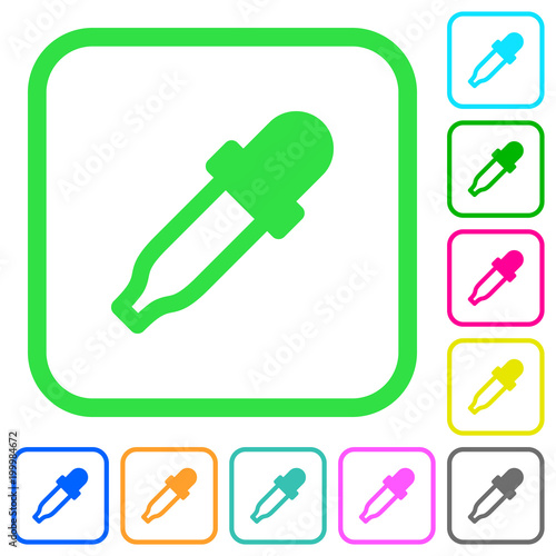 Color picker vivid colored flat icons photo