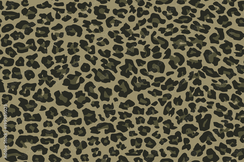 Vetor de Print texture military camouflage repeats seamless army green  hunting leopard jaguar do Stock