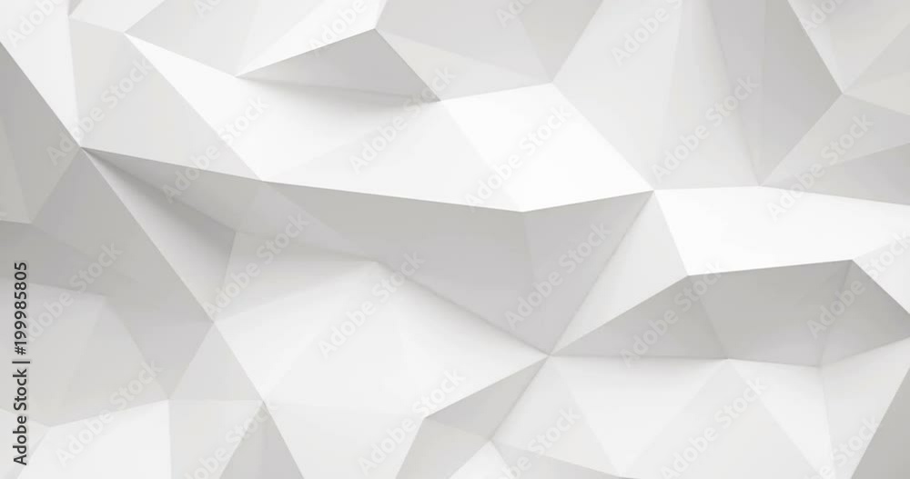 White lowpoly wall 4k video,3d rendering. White lowpoly wall 4k video,3d rendering.