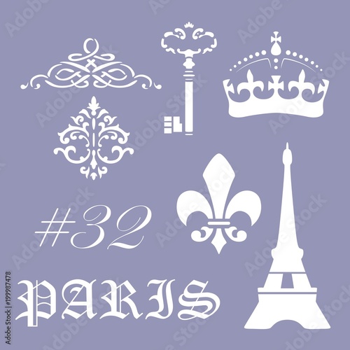 Fototapeta Wzornik sztuki Paris