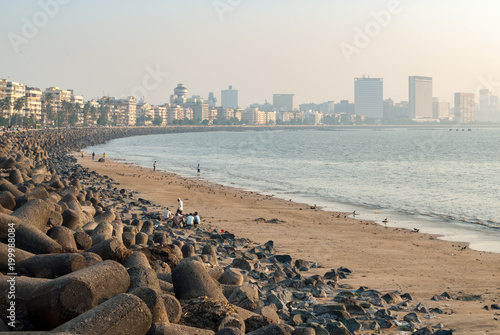 Marine drive in Mumbai, India