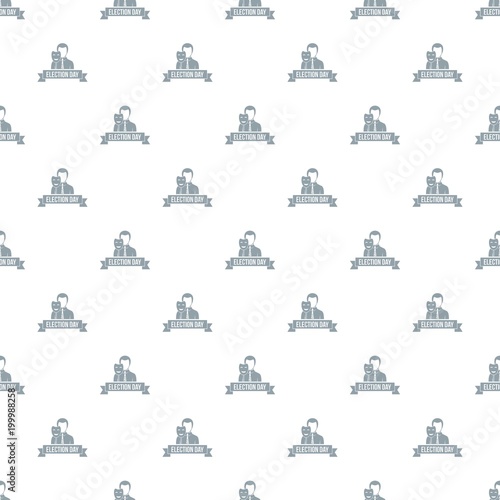 Election day pattern vector seamless