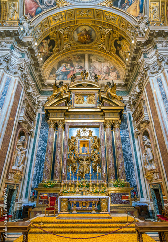 The Borghese (Paolina) Chapel in the Basilica of Santa Maria Maggiore in Rome, Italy.