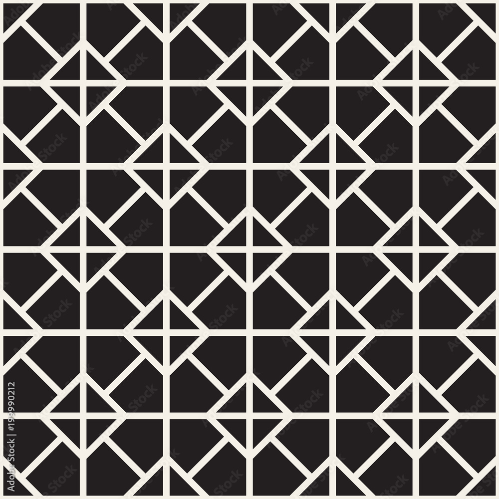 Fototapeta premium Vector seamless pattern. Modern stylish abstract texture. Repeating geometric tiles..