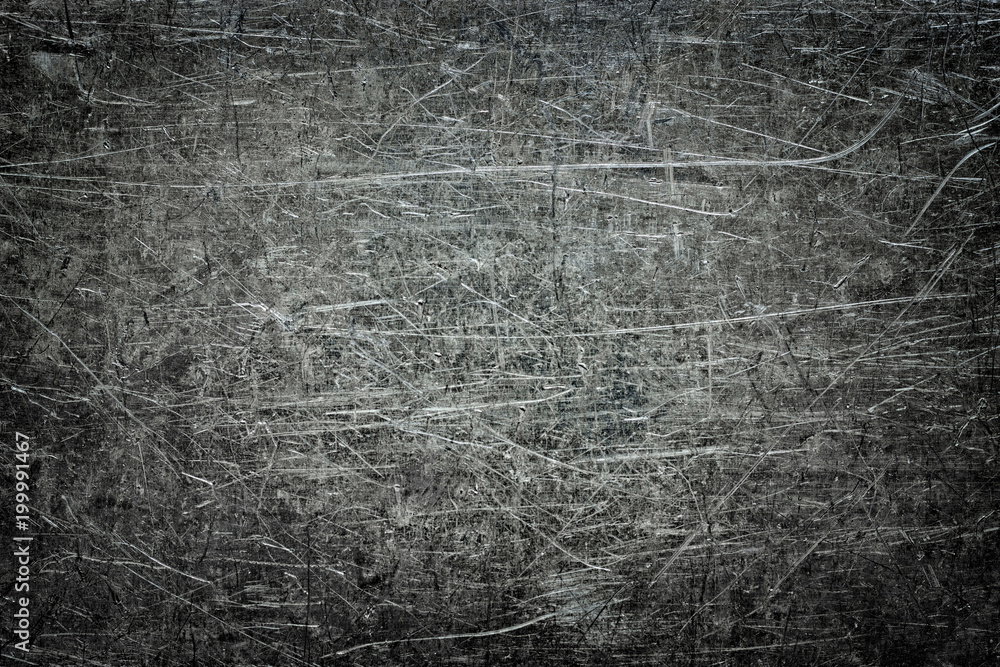 Crumpled metal texture with scratches and scuffs, stainless steel wallpaper  Stock Photo | Adobe Stock