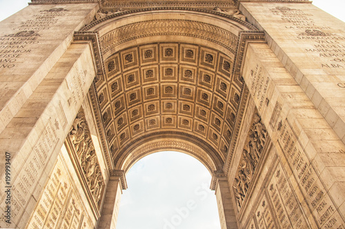 The Arc de Triomphe in pari...