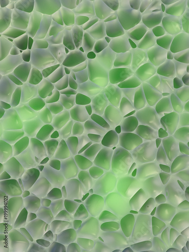 Abstract geometrical science concept. Organic voronoi pattern. 3d rendering