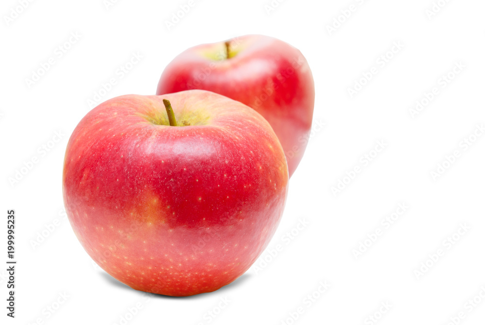 Red apple on white background Red apple on white background