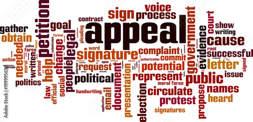 Appeal word cloud