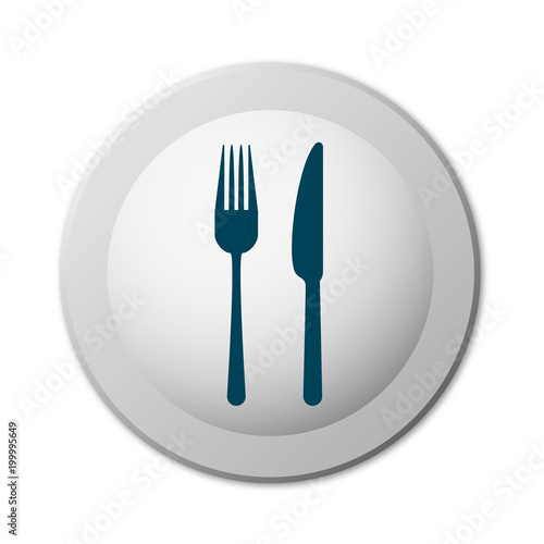 runder realistische Schaltfläche - Menü