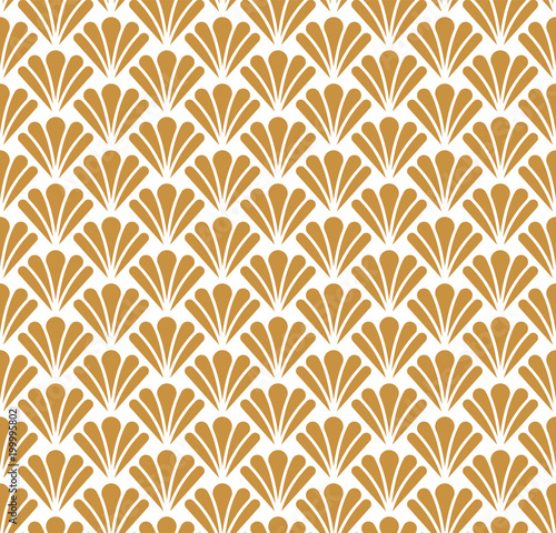 Seamless Floral Art Deco Pattern. Stylish antique background.