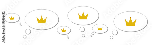 Gedankenblasen - Königskrone