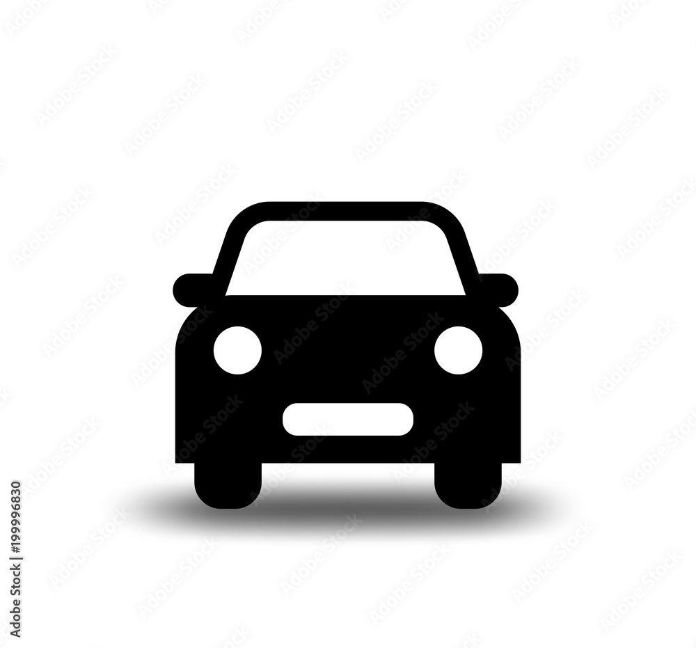 Simple front view car icon