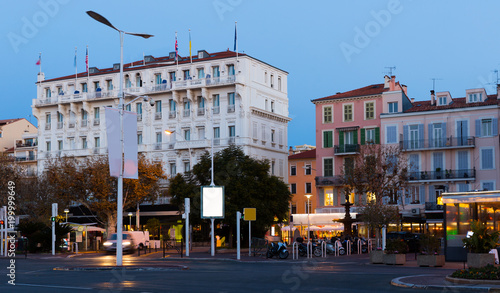 View of streets of Cannes in France