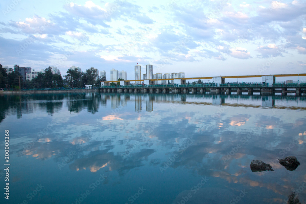 Fototapeta premium sky reflection on the water