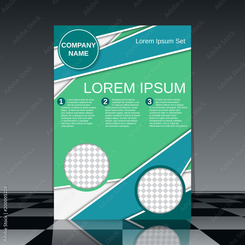 Modern professional business flyer vector design template Modern professional business flyer vector design template