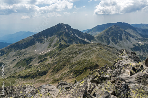 Amazing Panorama from Kamenitsa peak, Pirin Mountain, Bulgaria