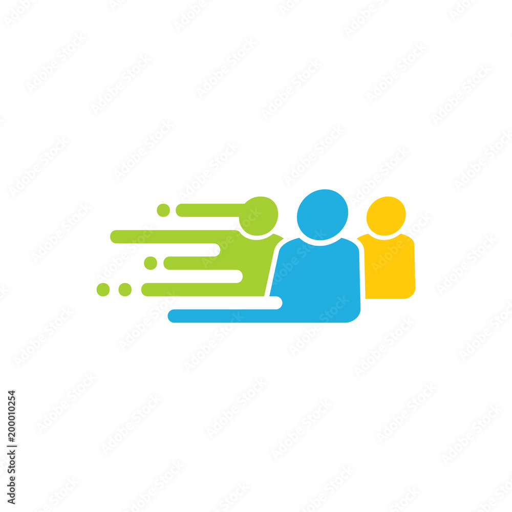 People Speed Logo Icon Design People Speed Logo Icon Design