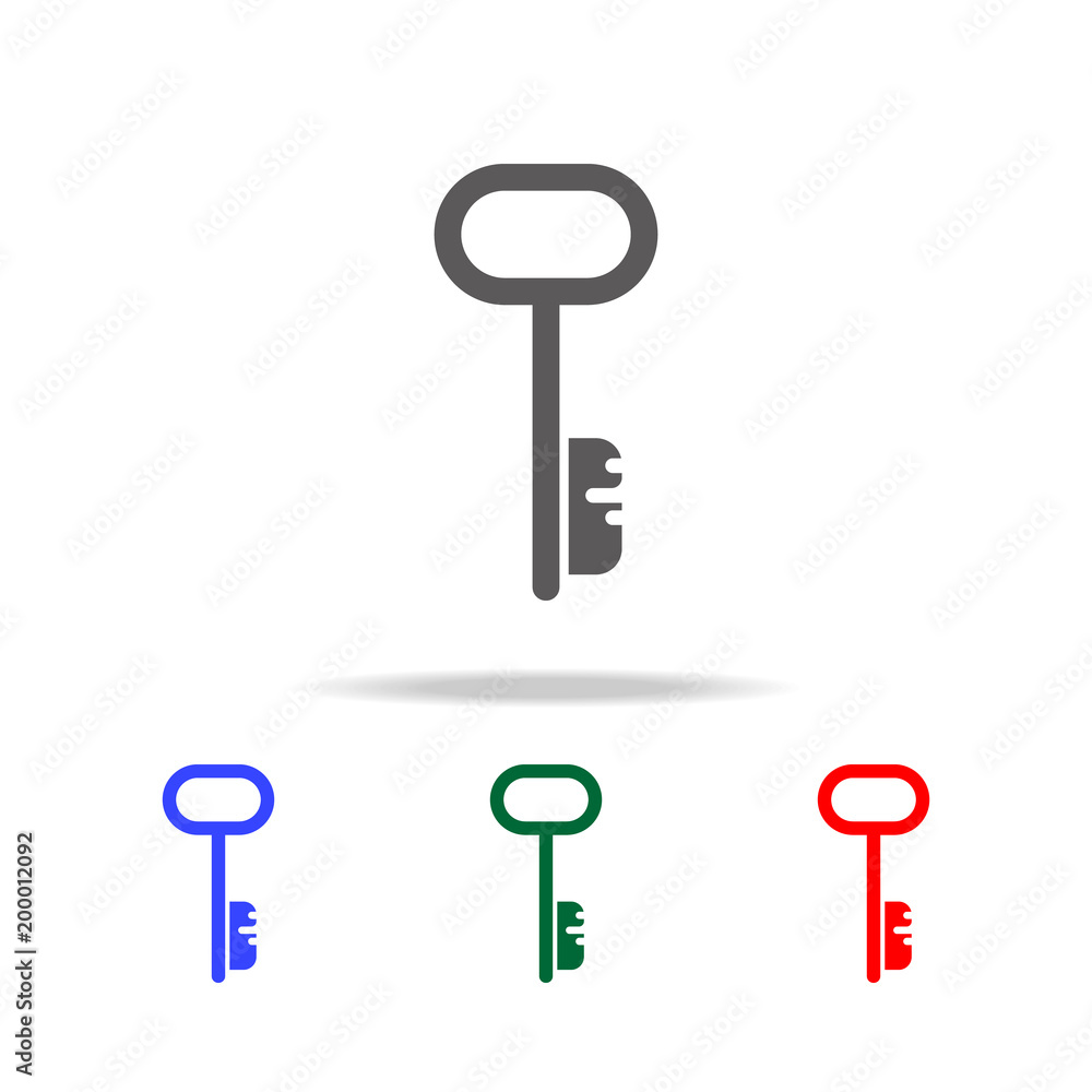 web key icon. Elements of cyber security multi colored icons. Premium ...
