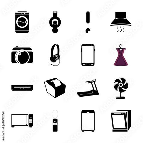 icon Electronic with dispencer, temperature, domestic, housekeeping and blower