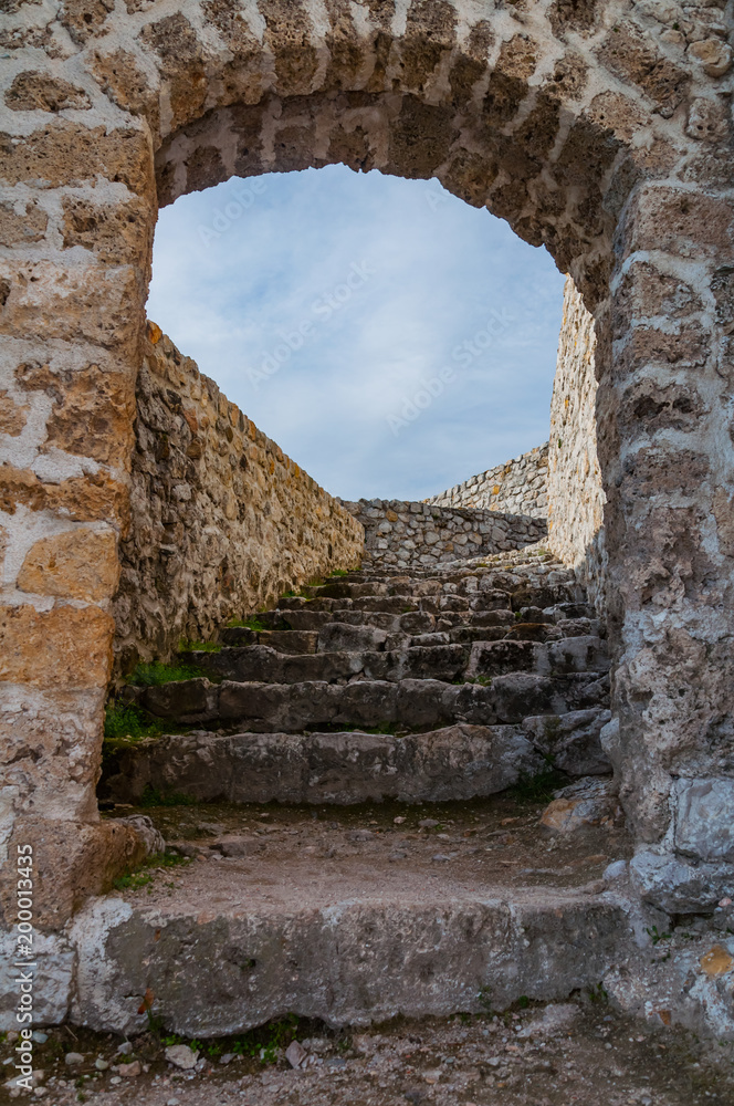 Stairs in the fortress of Travnik