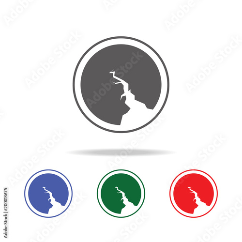 Earthquake Icon. Elements of desister multi colored icons. Premium quality graphic design icon. Simple icon for websites, web design, mobile app, info graphics