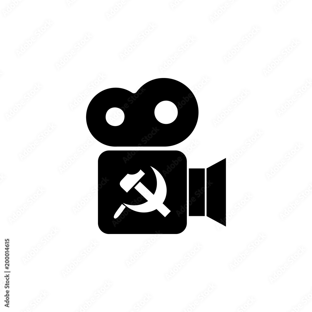 Naklejka premium films of the USSR icon. Element of communism illustration. Premium quality graphic design icon. Signs and symbols collection icon for websites, web design, mobile app