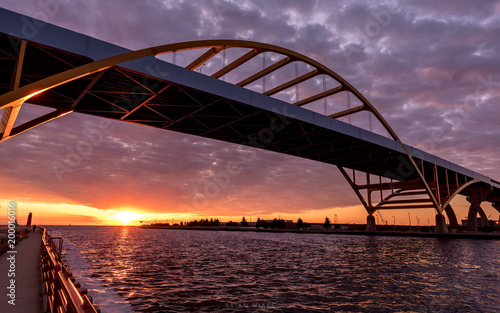 Hoan Bridge, Milwaukee, Wisconsin photo