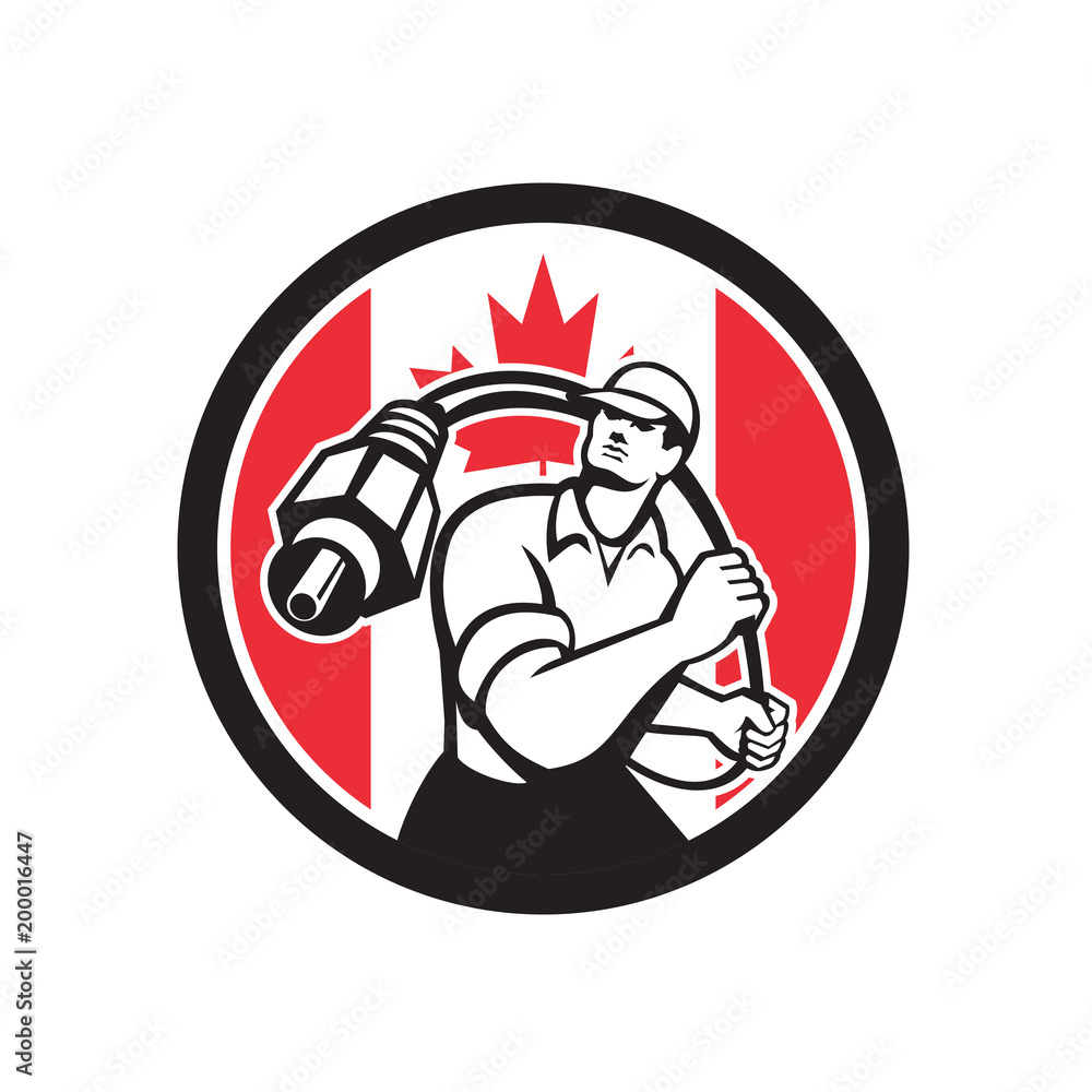 Canadian Cable Installer Canada Flag Icon Canadian Cable Installer Canada Flag Icon