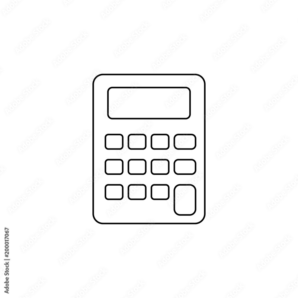 calculator icon. Element of measuring instruments for mobile concept and web apps. Thin line icon for website design and development, app development. Premium icon calculator icon. Element of measuring instruments for mobile concept and web apps. Thin line icon for website design and development, app development. Premium icon