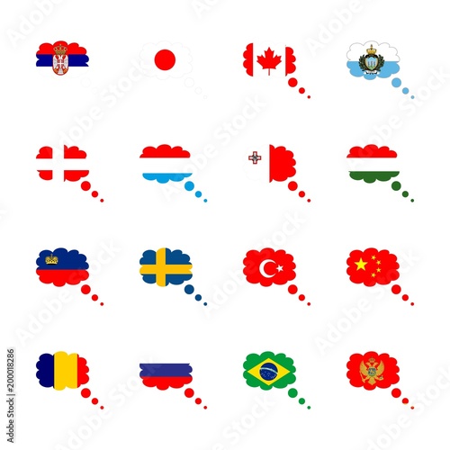 Flag with liechtenstein, liechtenstein flag and flag of montenegro