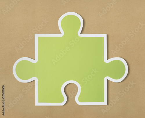 Jigsaw puzzle piece strategy icon