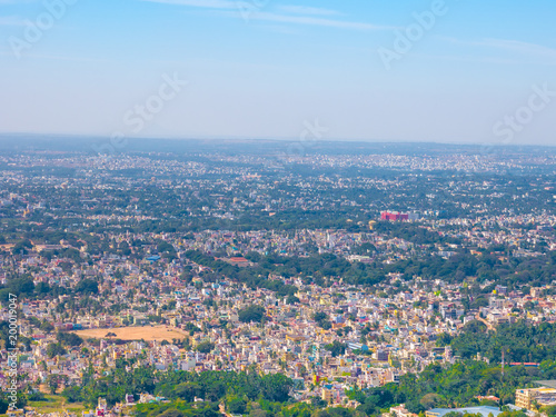 Panoramic view to the city of Mysore, India © christian